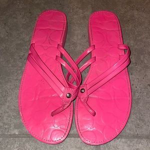 Vintage Y2K Coach Flip Flops